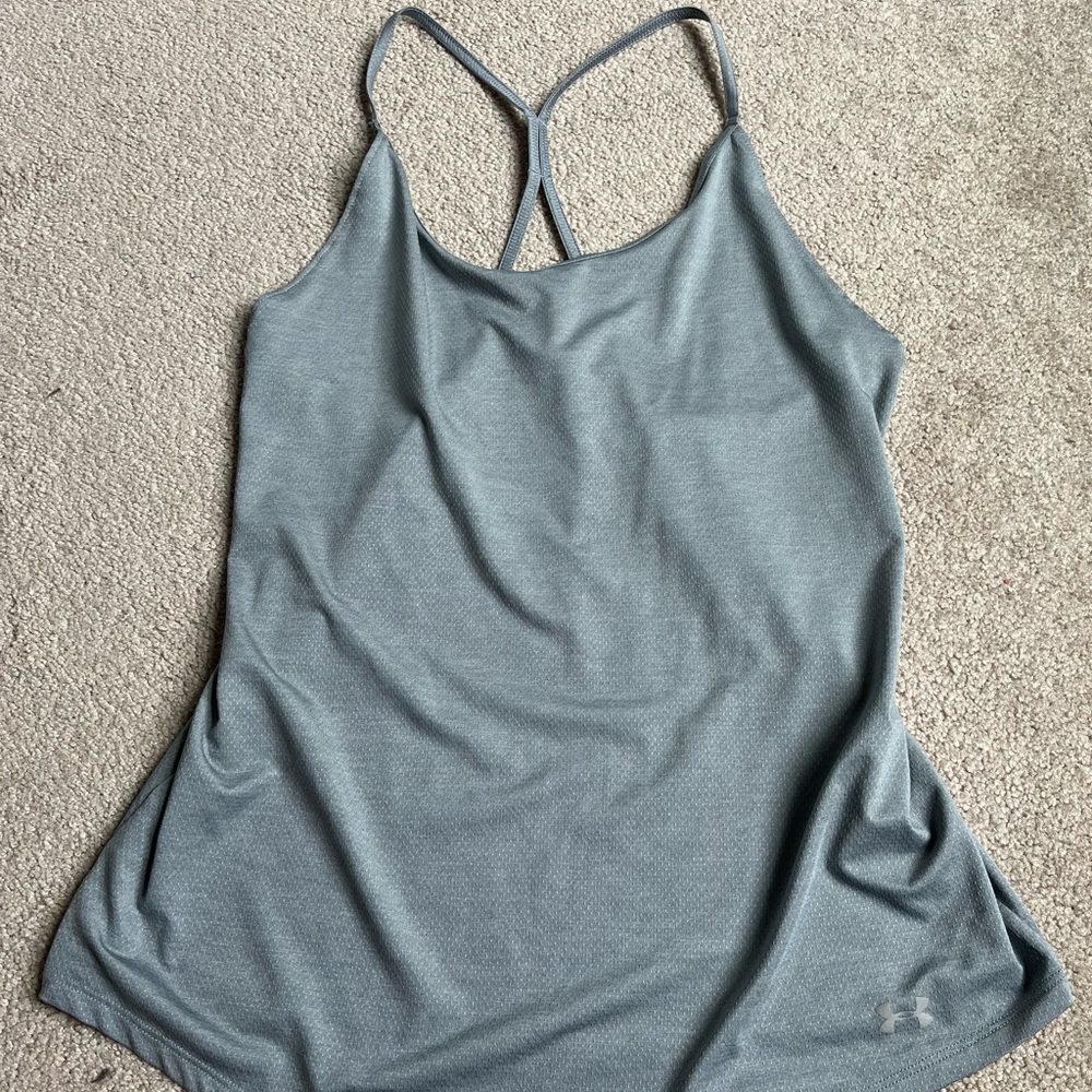 Gray Under Armor Sry-Fit Workout Tank Top
